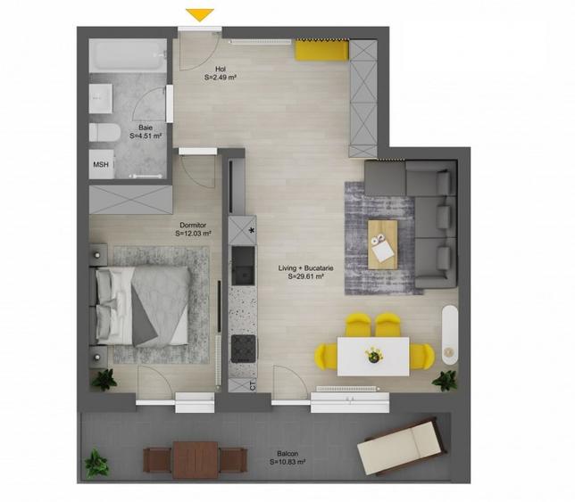 Apartament 2 camere \ Selimbar \ Sibiu - 1