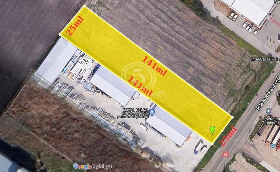 Buzau- Soseaua Bucuresti-Buzau- Teren de Inchiriat- Comision 0% - 2