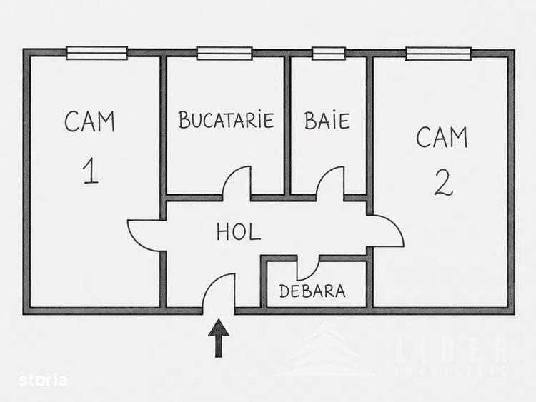 Apartament 2 camere decomandat, vanzare zona Centrala,Cluj - 6