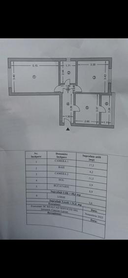 Apartament cu 2 camere decomandat în Central