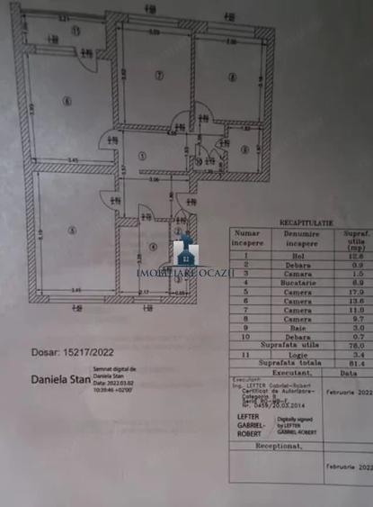Apartament cu 4 camere decomandat în Giurgiului