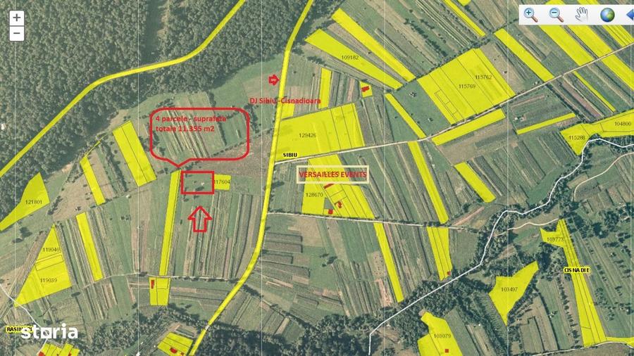 Teren 11350 m2 Sibiu, langa Padurea Dumbrava drum Sibiu-Cisnadioara - 1