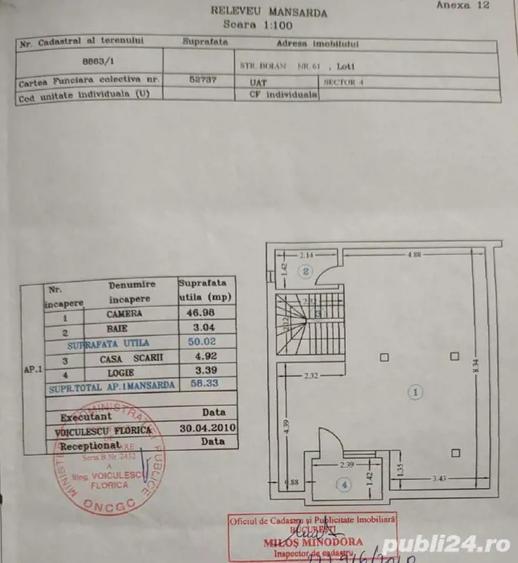 Proprietar, vila P+1+M, curte proprie, metrou Aparatorii Patriei, 265.000 euro - 2