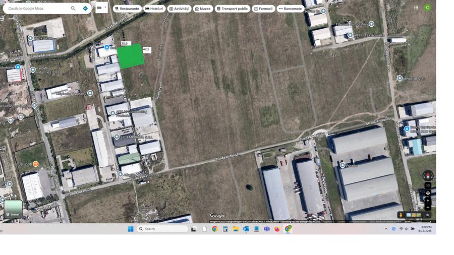 Teren Ardealului 3126 mp / post Trafo pe teren / POT=85% / constructie Hala - 1