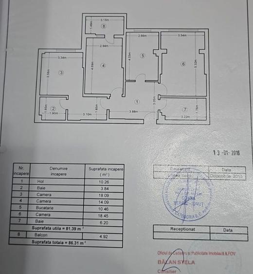 Apartament cu 3 camere 86,31 mp in prel. Ghencea - cartierul Latin - 2
