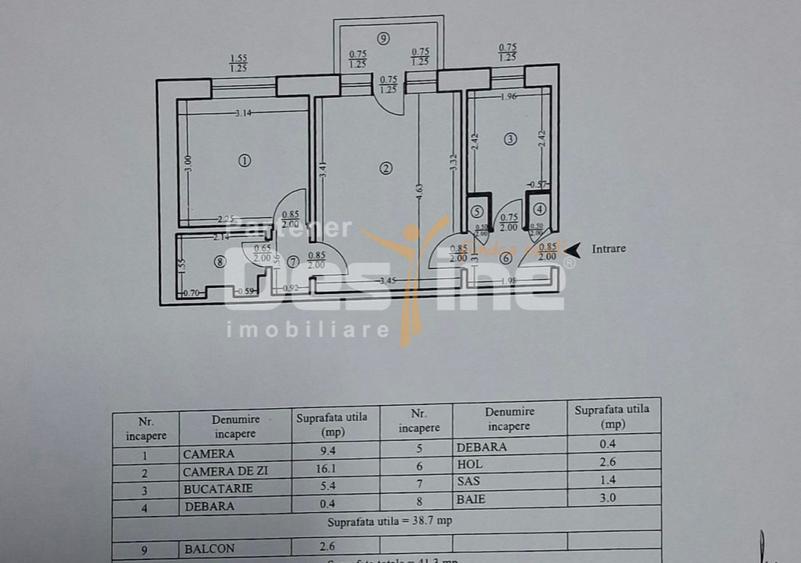 Apartament cu 2 camere semidecomandat în Mircea cel Bătrân