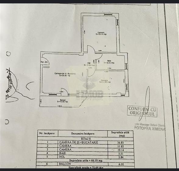 Apartament modern 3 camere complet mobilat pe Doamna Stanca - 10