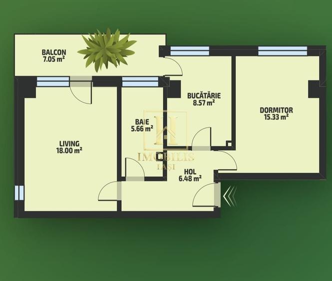 Apartament NOU 2 camere Dec 61 mp. Tatarasi 127660  euro - 9