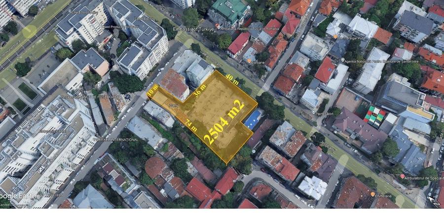 Teren 2.500 m² cu dublă deschidere – Calea Dorobanți - 1