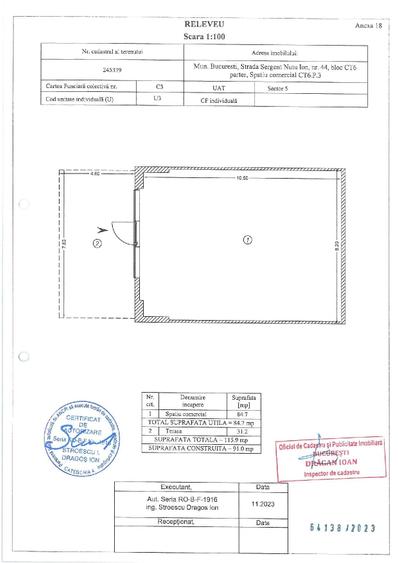 Spațiu comercial, de 115.90000152588 mp, în Cotroceni