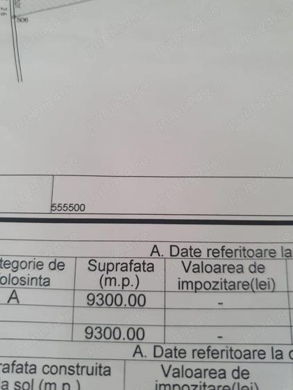 Teren 9300 mp Izvor Tarlungeni, front 45 m, acte la zi - 1