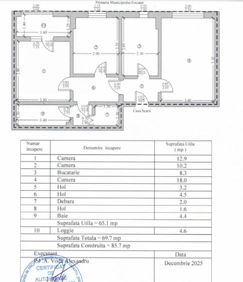 Apartament de vanzare, Sud,  3 camere - 1