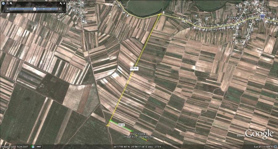 Vanzare teren 13300mp in extravilanul orasului Mihailesti, zona viitorului port - 3