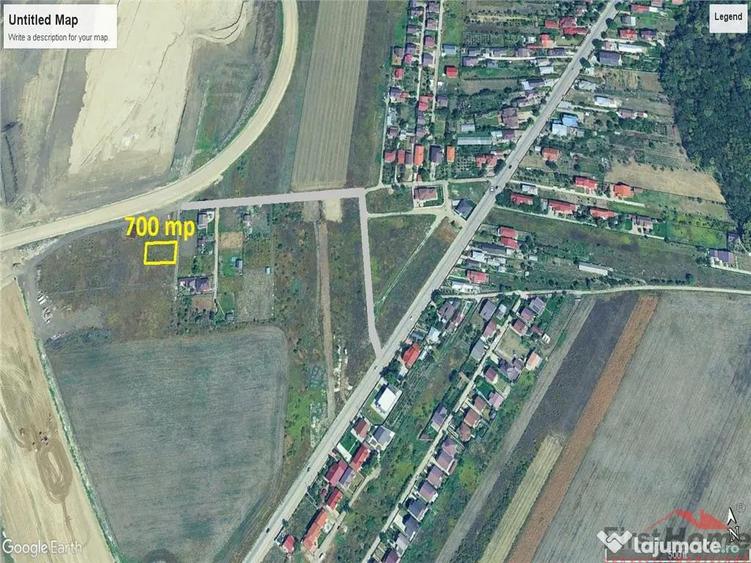 Teren intravilan 700mp in zona de Nord de - 1