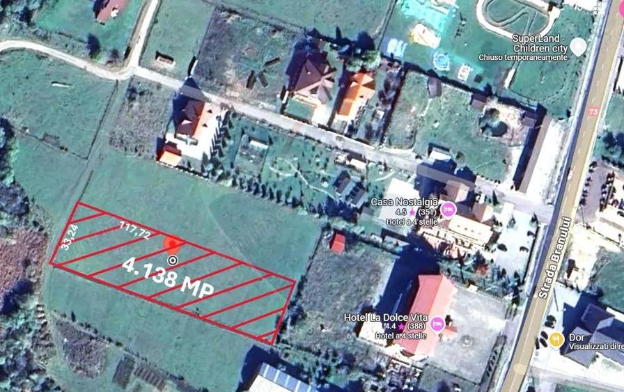 Comision 0% |Teren intravilan | 4.138 mp | Strada Branului | Zarne?ti - 4