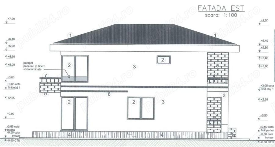 Teren 465mp, cu autorizatie casa individuala P+1E - 3