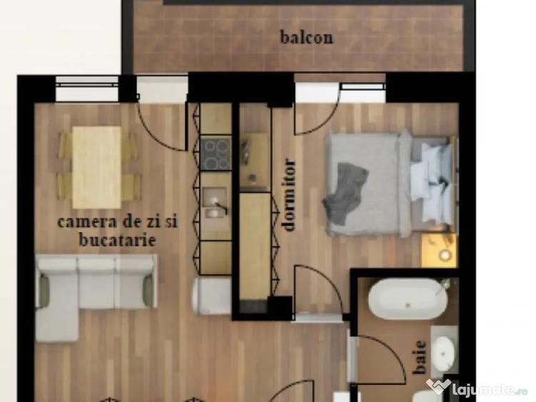 Apartament 2 camere, 55 mp, zona Orasul Vechi - 1