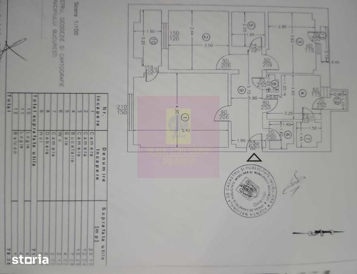 Apartament cu 3 camere în Vitan