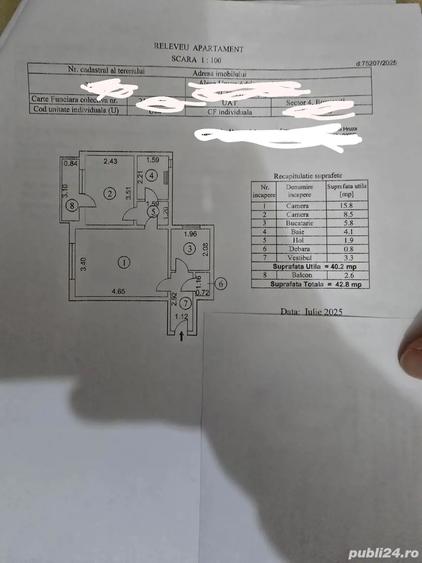 vand ap 2 camere et 2 super pozitie constantin brancoveanu metrou 44 m la 65000 euro bloc anvelopat - 1