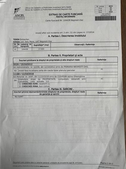 Teren extravilant Negresti-Oas - 4