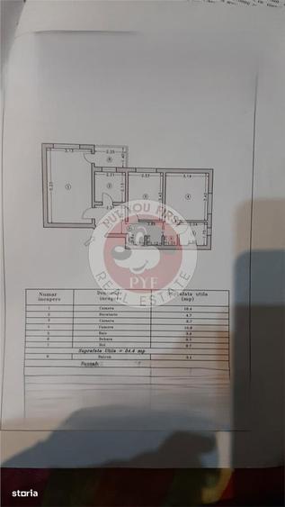 Liviu Rebreanu | Renovat | 3 camere | 58mp | Dec | B12540 - 1