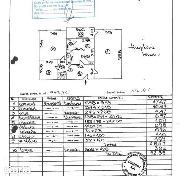 Apartament cu 2 camere decomandat în Crângași