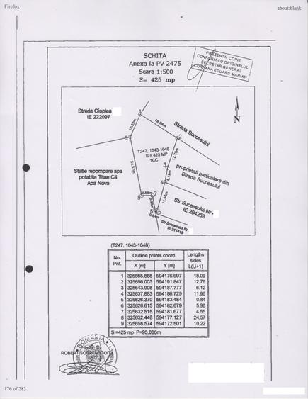 Teren Construcții intravilan de 425 mp, în Liviu Rebreanu