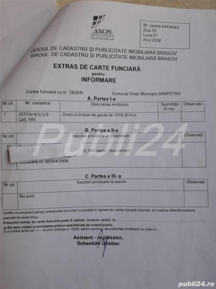 Teren în Sânpetru