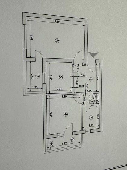 Apartament cu 2 camere decomandat în Drăgășani