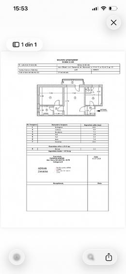 Apartament cu 2 camere semidecomandat, mobilat în Teilor