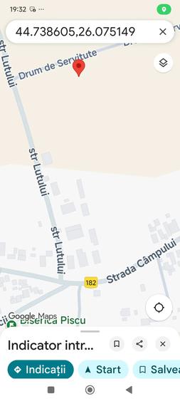 Teren de 2500 mp, în Ciolpani