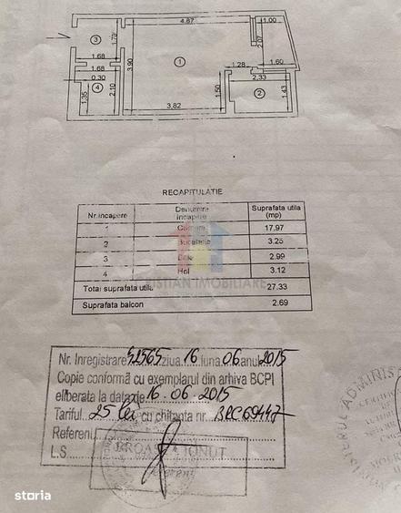 Garsonieră semidecomandată în Hipodrom