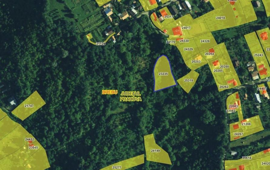 Teren agricol intravilan de 2070 mp, în Brebu