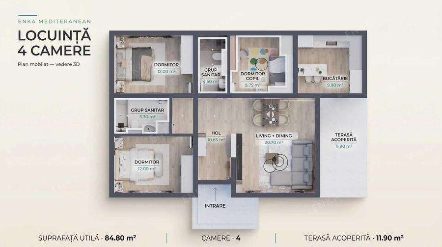 Casa 4 camere ENKA, parter mediteraneana - Miroslava, comision 0% - 4