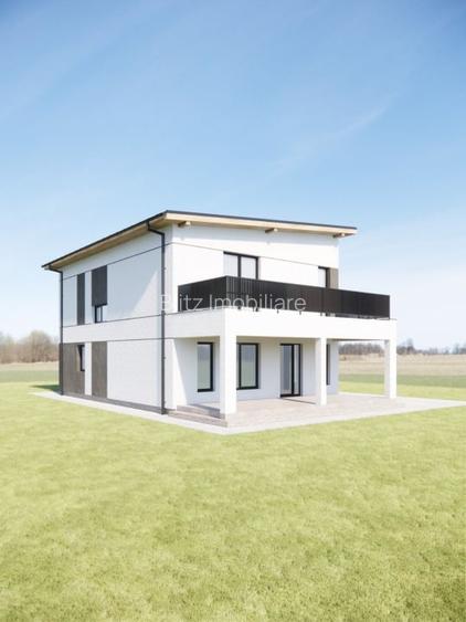 Casă individuală la roșu – 130 mp utili, teren 440 mp, drum privat