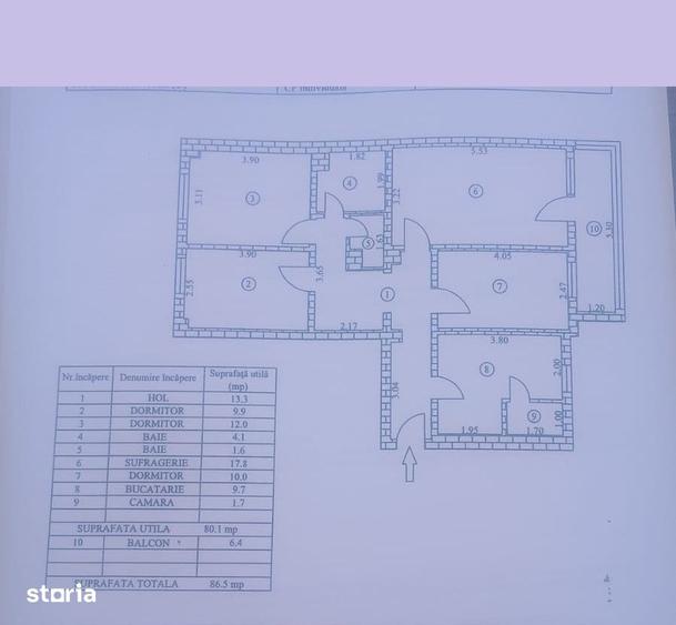 Apartament cu 4 camere în E3