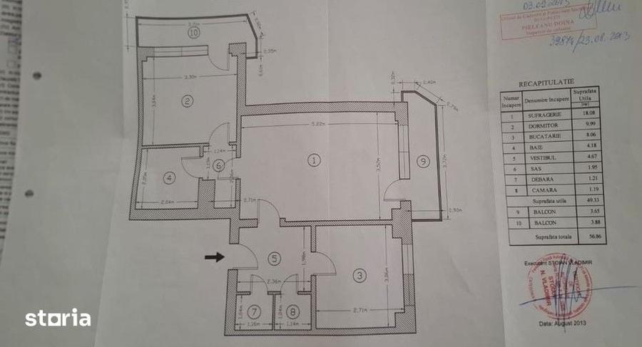 Apartament cu 2 camere în Moșilor