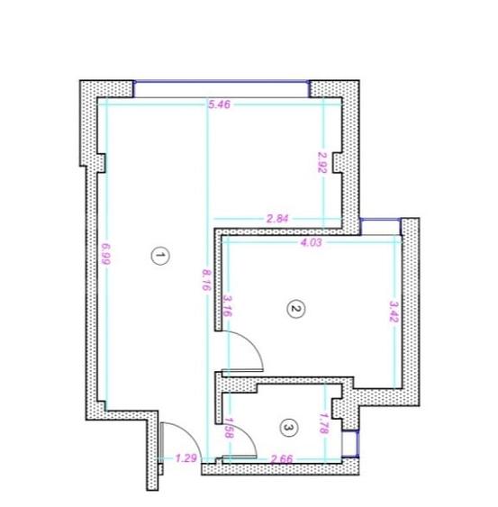 Apartament cu 2 camere semidecomandat în Grigorescu
