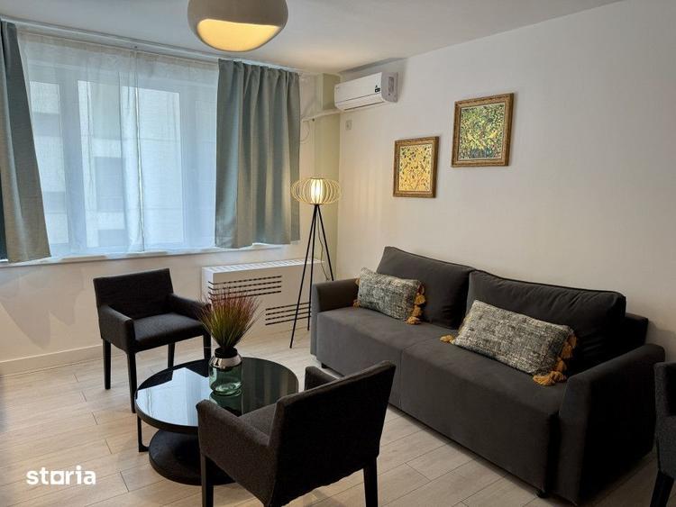 Apartament cu 2 camere semidecomandat, mobilat în Victoriei