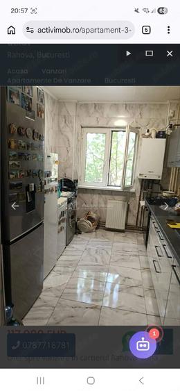 Apartament cu 3 camere decomandat în Rahova