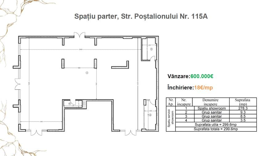 Spațiu comercial, de 300 mp, în Berceni