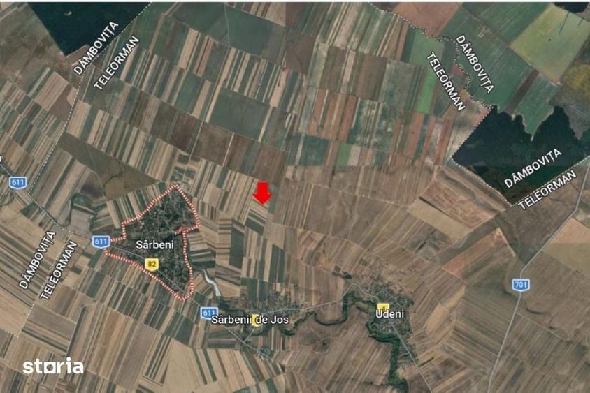 Teren de 5000 mp, în Sârbeni