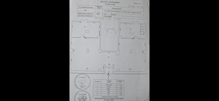 Spațiu comercial, de 180 mp, în Central
