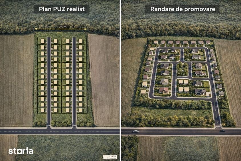 Teren de 35000 mp, în Periș