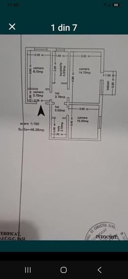 Apartament cu 2 camere decomandat în Central