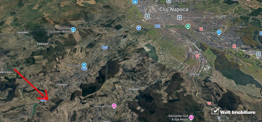 Teren Construcții intravilan de 876 mp, în Chinteni