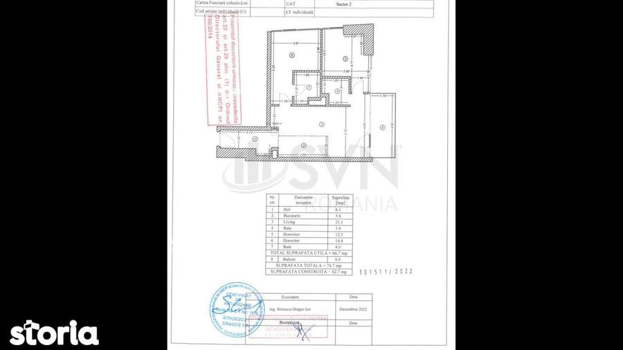 Apartament cu 3 camere, mobilat în Tei