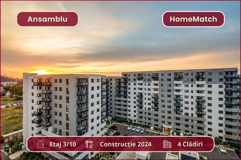 Apartament cu 2 camere decomandat, mobilat în Pipera