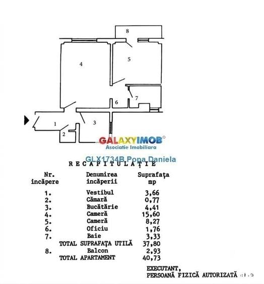 Apartament cu 2 camere semidecomandat în Pantelimon