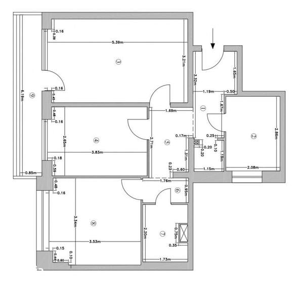 Apartament cu 3 camere decomandat, mobilat în Tei
